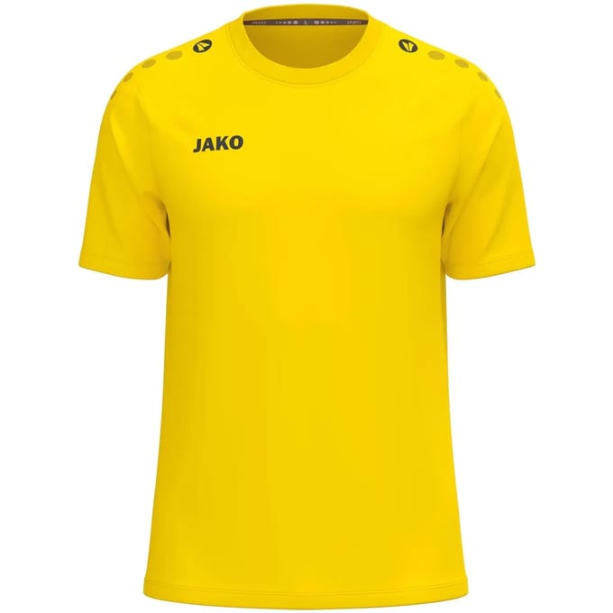 JAKO T-shirt One Cotton geel kindermaten 6101k-335