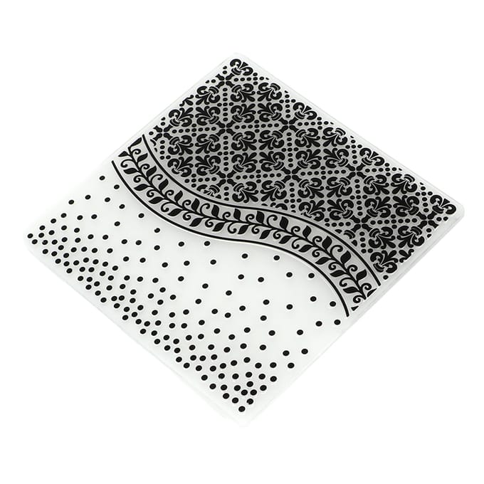 2 Stuks Embossing Folders Uniek Ontwerp Concave Convex Textuur Embossing Sjabloon Folder voor DIY gray