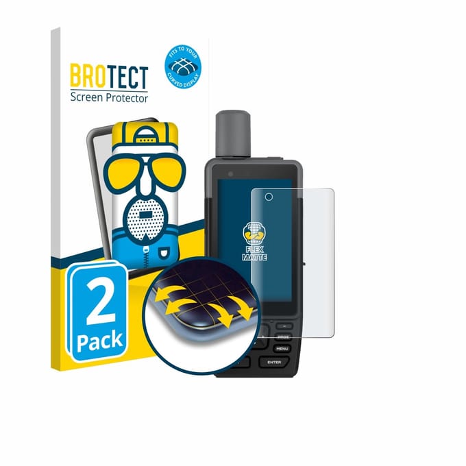 BROTECT - Screenprotector voor Garmin GPSMAP H1 - Folie Beschermfolie matte volledig dekking 2 Stuks