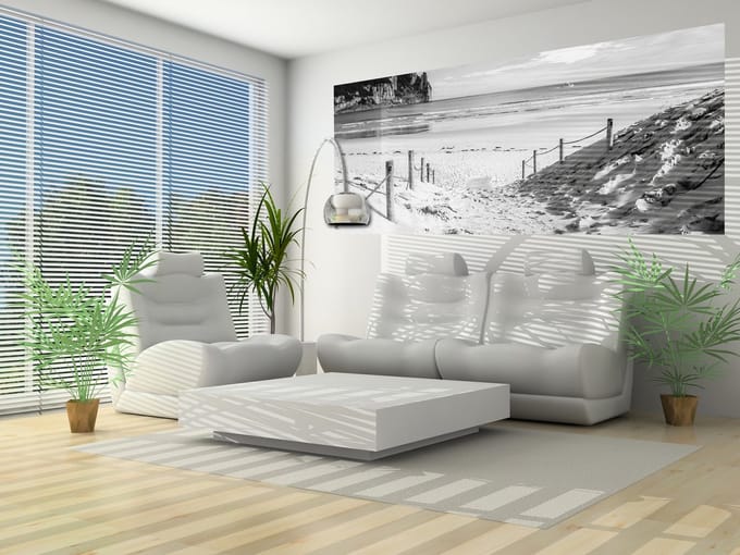 Beach Path Nature Sea SandCliff Photo Wallcovering