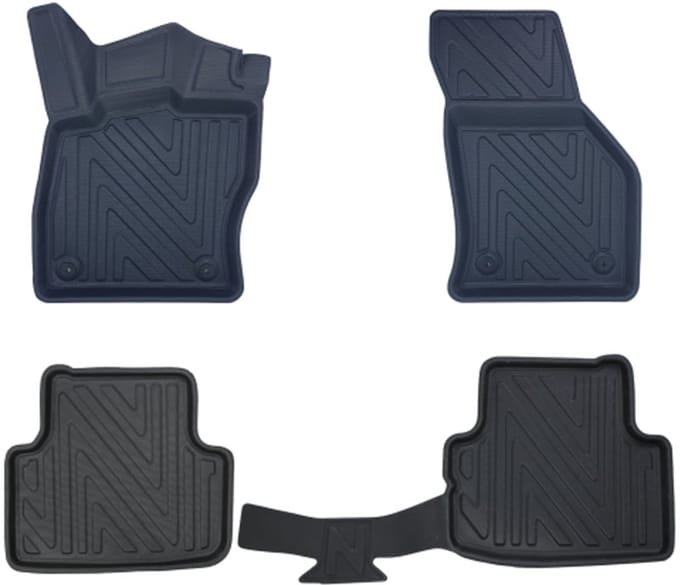 Rubbermatten Skoda Octavia 2013-2020 (complete set) - Premium carbonlook