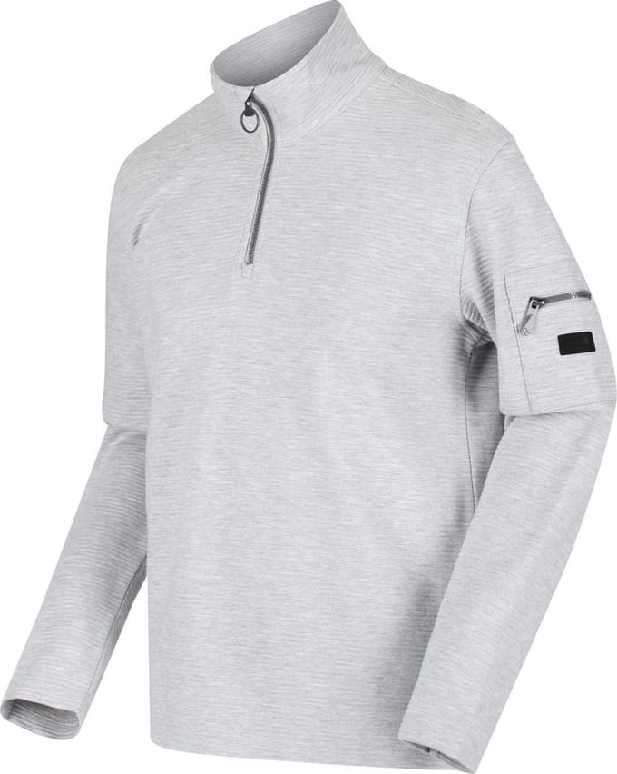 Regatta Tavior Fleece Met Halve Rits Voor Heren Lichtgrijs