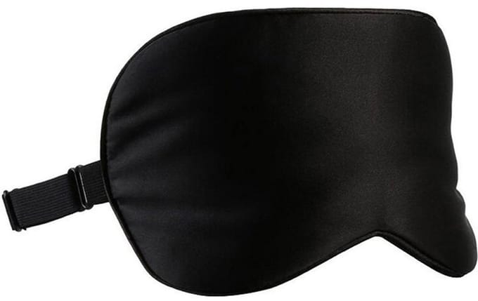 Slaapmasker 100% zijde Zwart