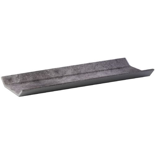 GGM Gastro (6 Stück) GN-Tablett 2/4 - ELEMENT - Melamin - Höhe: 35mm - Grau