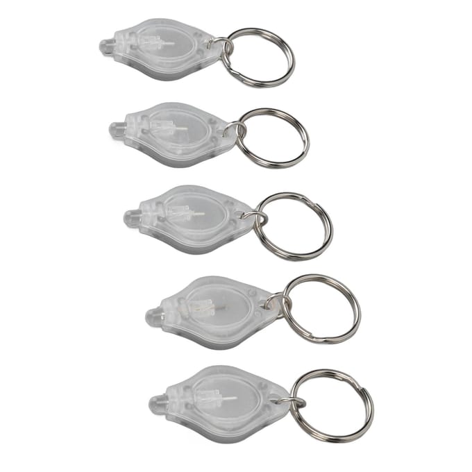 5 STUKS Mini LED Sleutelhanger Zaklamp Draagbare Sleutelhanger Zaklamp voor Sieraden Detectie Wit Licht blue