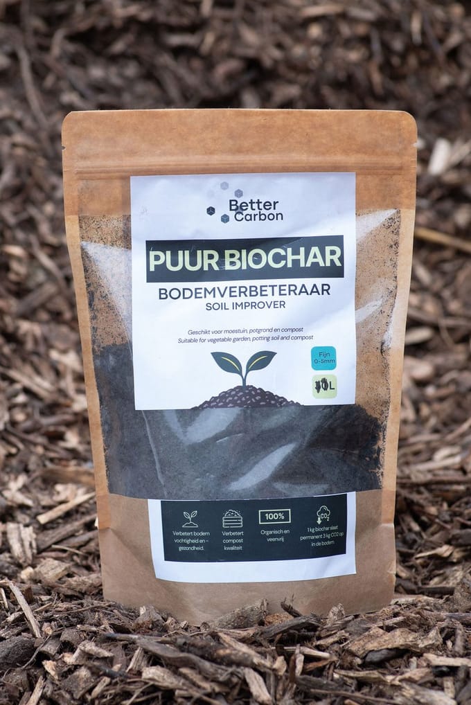 Better Carbon - Biochar - Bodemverbeteraar - 1L - 300 gr. - Geproduceerd in Nederland