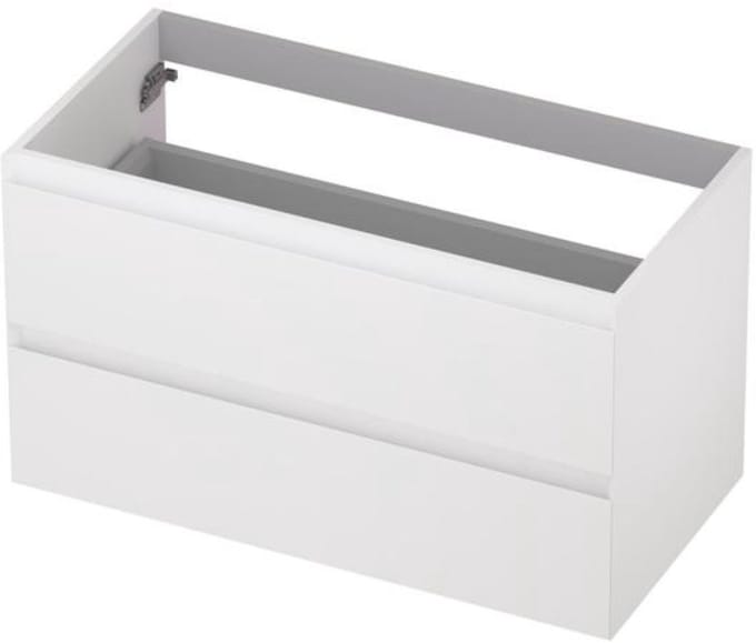 INK - Onderkast 2 Laden Greeploos Gelakt - 900x450x520 Mm - Mat Wit