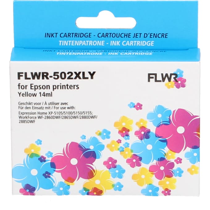 FLWR - Inktcartridge / 502XL / Geel - Geschikt voor Epson
