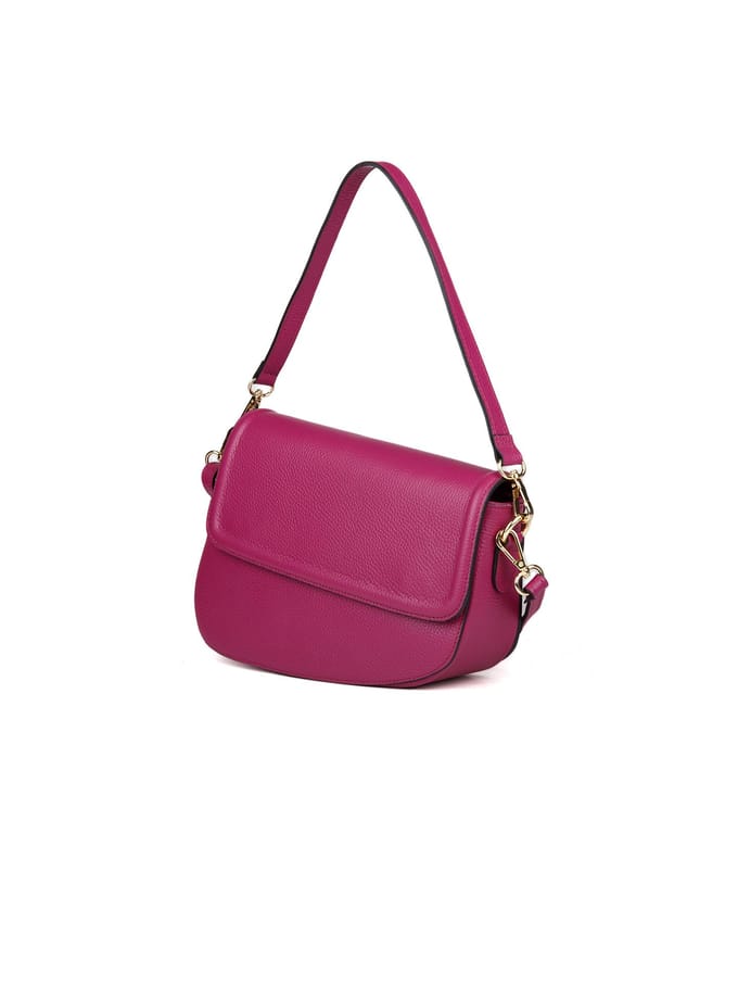 Giulia Monti Schoudertas Donker Fuchsia