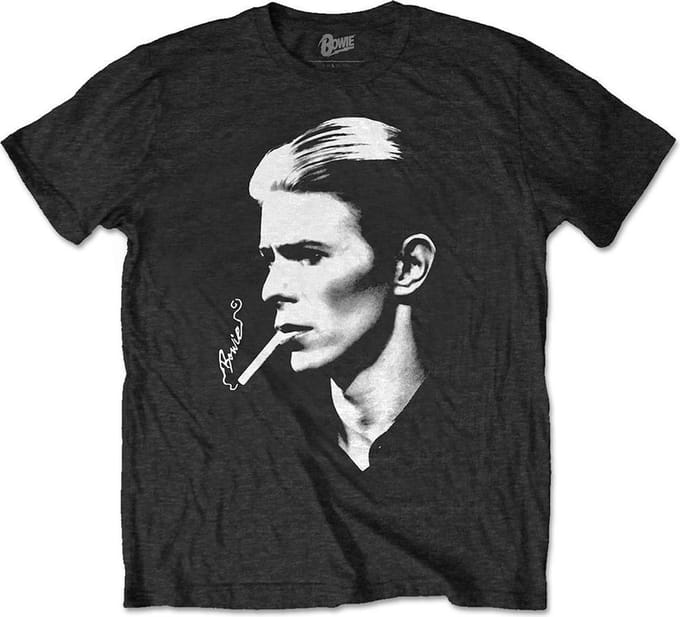 David Bowie - Smoke Heren T-shirt - M - Zwart