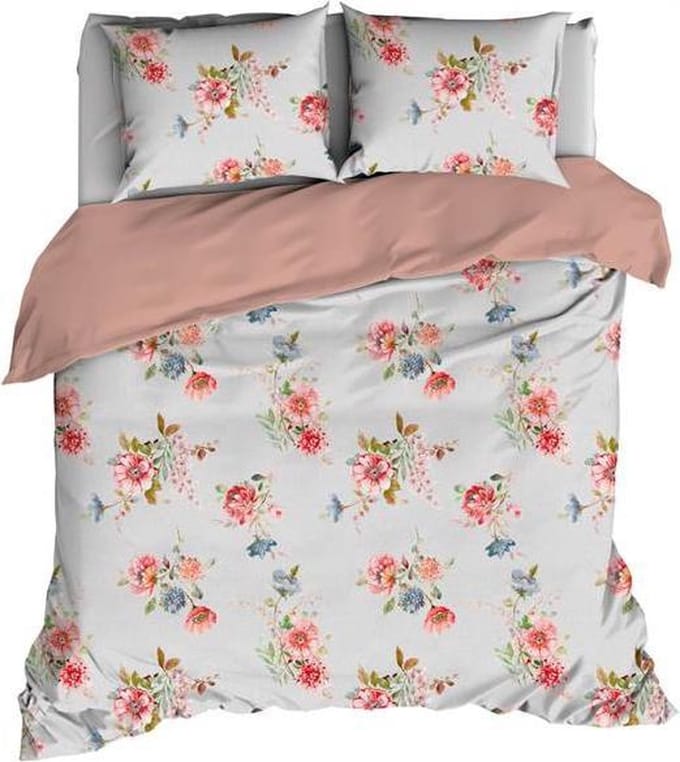 Satin d'Or Eileen - Dekbedovertrek - Tweepersoons - 200x200/220 cm - Silvercloud