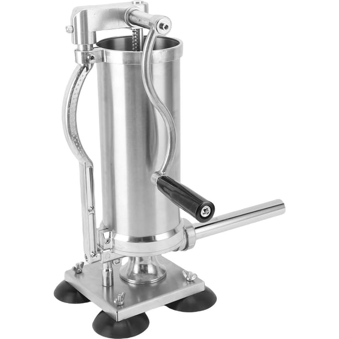 Worstvuller Hoge Efficiëntie 3L Roestvrij Staal Handmatige Worstvulmachine voor Thuis Restaurant L white