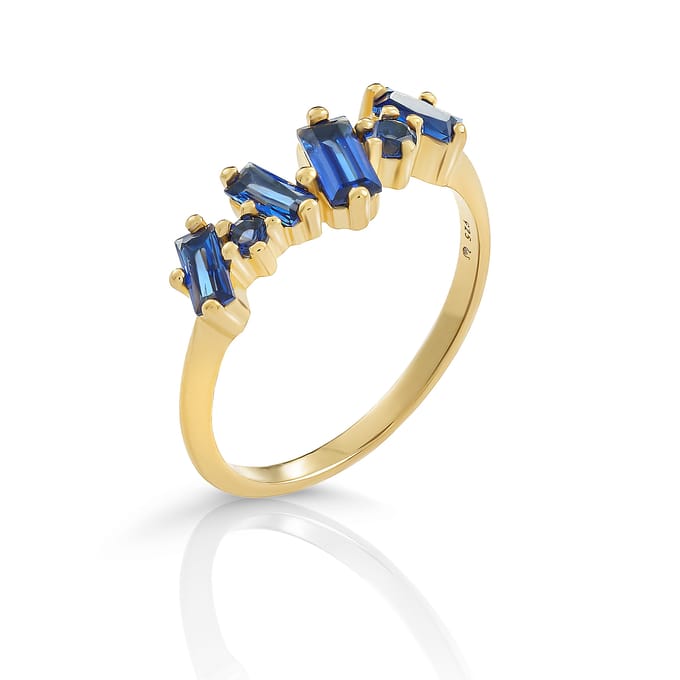 Orphelia 'Novel' Dames 925 Zilveren Ring - Goud ZR-7534
