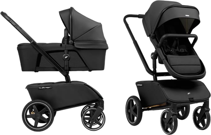 The Jiffle Wagon 2 Kinderwagen 6-in-1 – Bolderkar – Meerijdplankje – Vanaf Geboorte