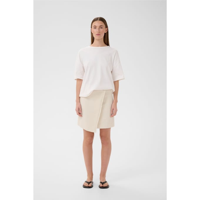 INWEAR Cheyanneiw Skirt Dames - Korte rok - Ecru - Maat 36