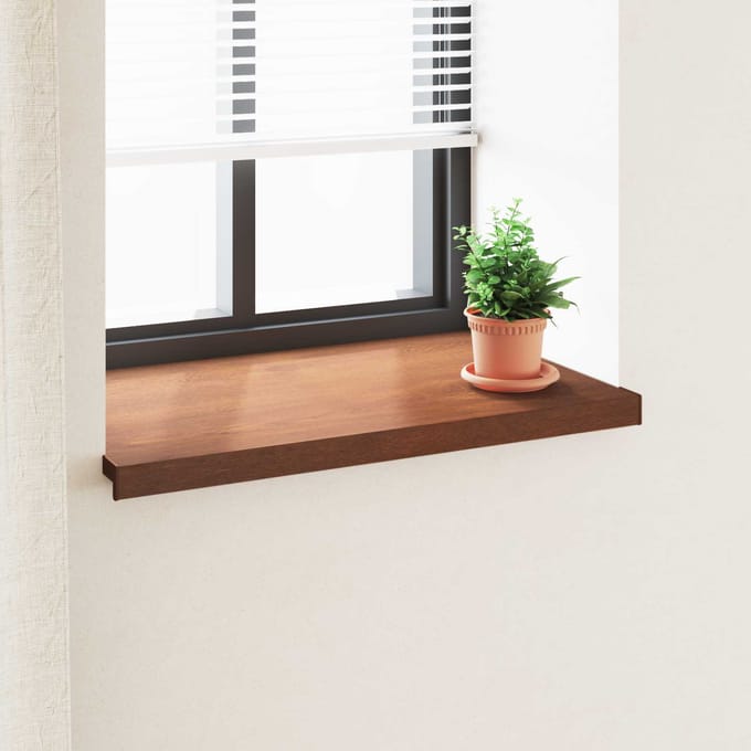 vidaXL - Raamdorpel - Bruin - hout - 80 - x - 50 - x - 4,5 - cm - PVC