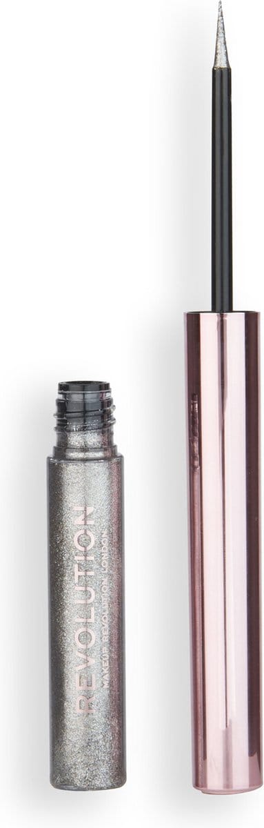 Makeup Revolution Ultimate Lights Chromatic Liner - Silver Flash - Eyeliner - Zilver - Make-up
