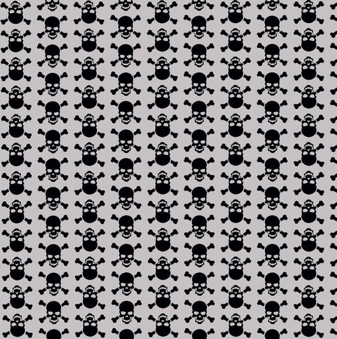 Skulls Zelfklevende Folie Mini rol multi 45cmx2mtr