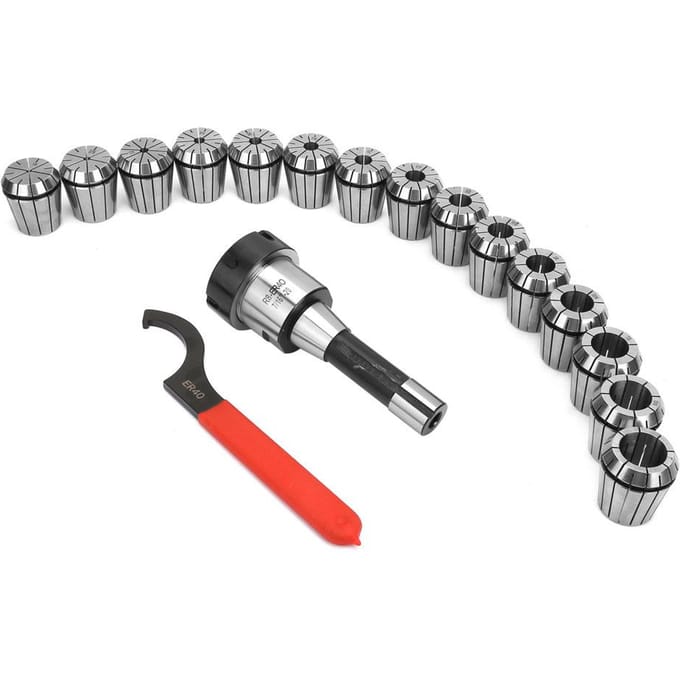 R8 ER40 Spantangenset R8 Schacht Spantanghouder 15 Stuks ER40 Spantangen Voor Freesmachines