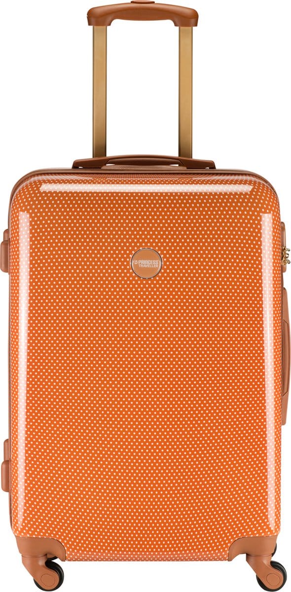 Princess Traveller Trendy Dots - Reiskoffer - Terra - M - 66cm