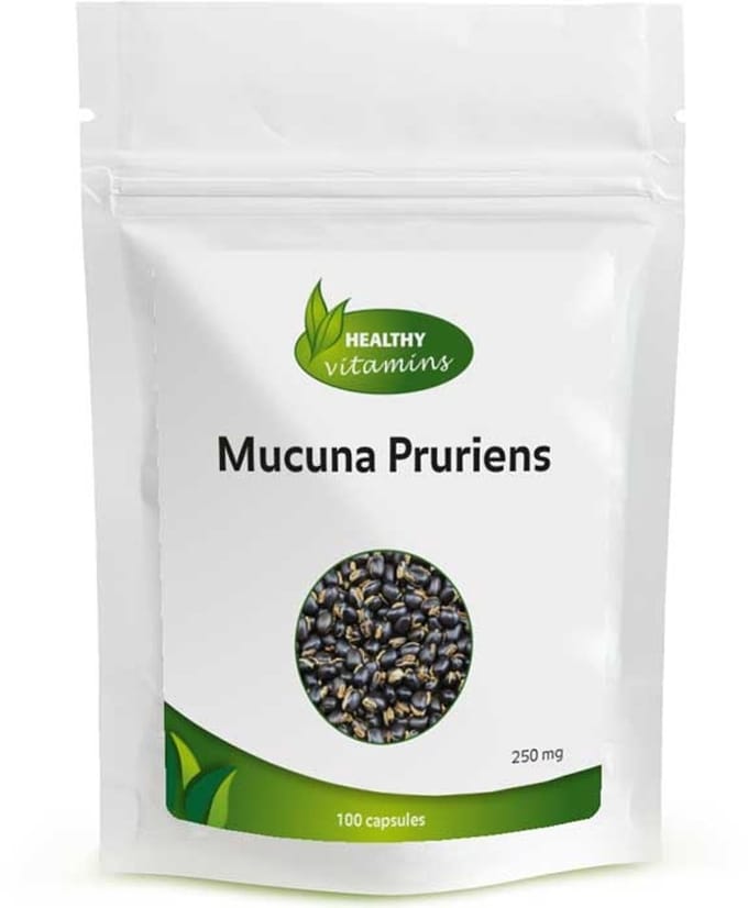 Healthy Vitamins Mucuna Pruriens - 100 Capsules - 250 mg