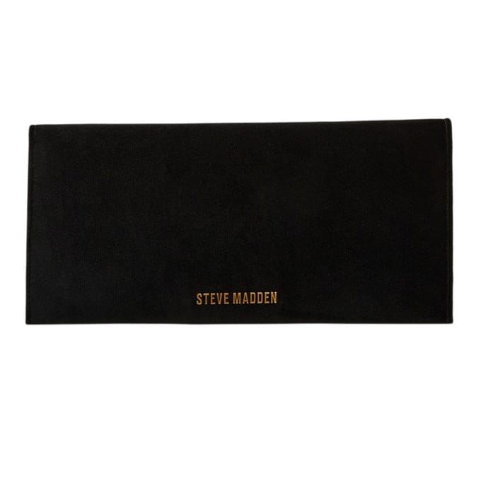 Steve Madden Gladde clutch voor dames (Zwart)