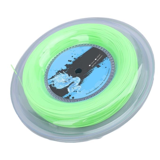 Tennissnaar Polyester 200m Rol Tennisracketsnaar voor Training Fluorescerend Groen green