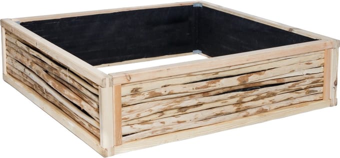 TuinChamp Moestuinbak hout 90 x 90 x 30 cm
