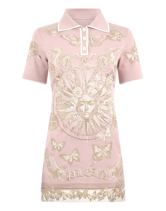 Polo Mini Dress Butterfly Tattoo