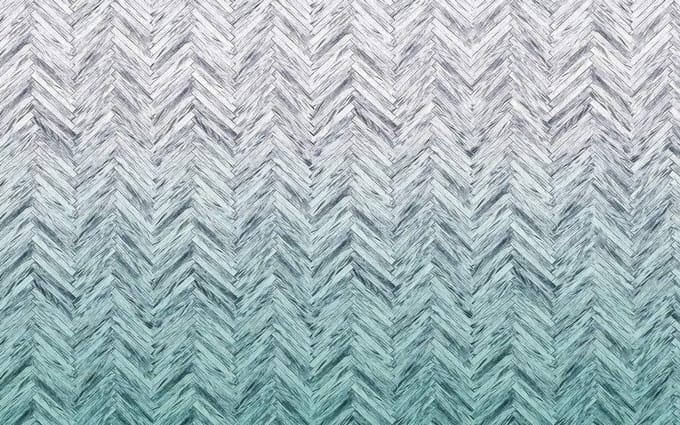 Fotobehang - Herringbone Mint 400x250cm - Vliesbehang
