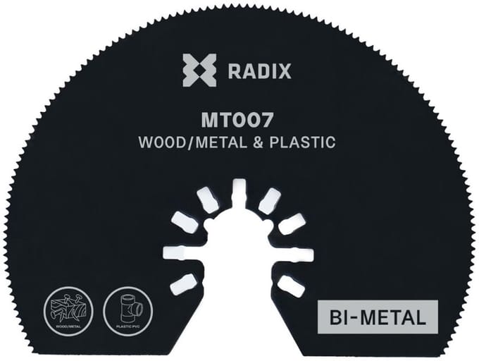 Radix - Multitool zaagblad - HCS - 20 tanden (1.26mm) - Gefreesd - 80mm