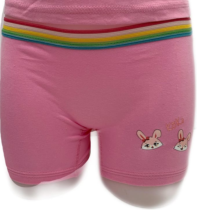 Embrator 2-stuks meisjes Boxershort met opdruk roze maat 92/98