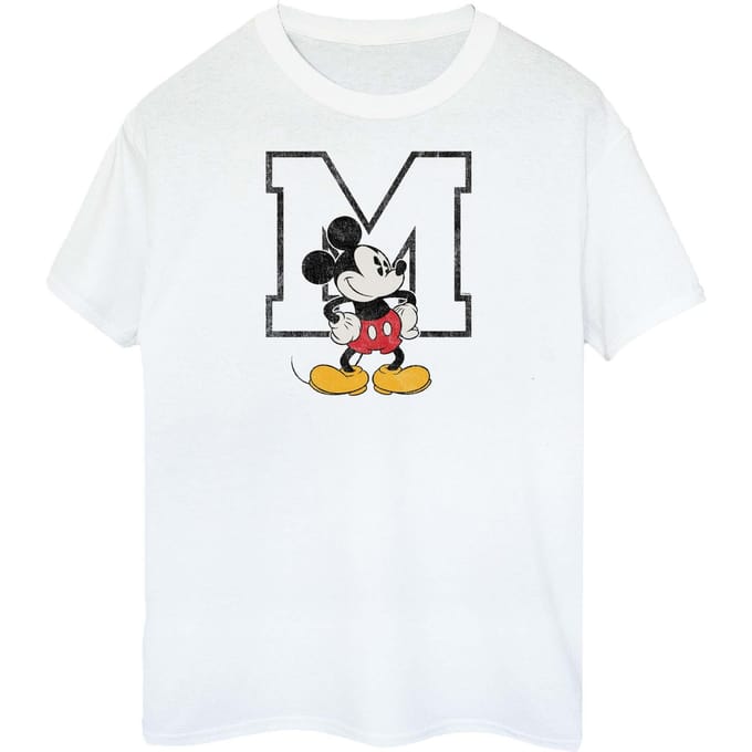 Disney Dames/Dames M Mickey Mouse Katoenen Vriendje T-shirt (Wit)