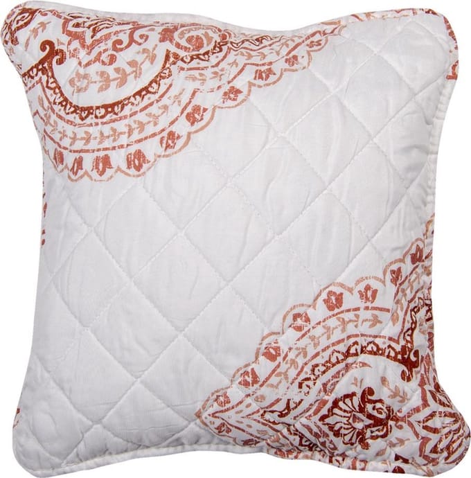 Clayre & Eef Kussenhoes 50x50 cm Wit Katoen