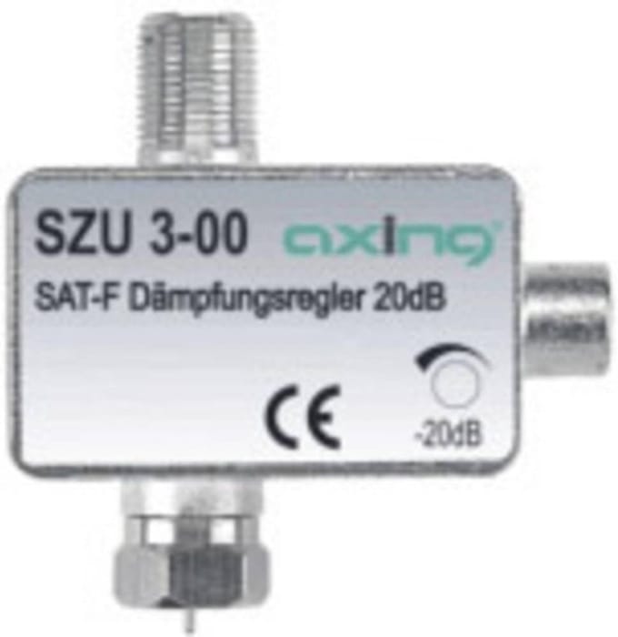 Regelbare SAT Verzwakker Antenne Signaal Demptoestel 0,5-20dB F-connector