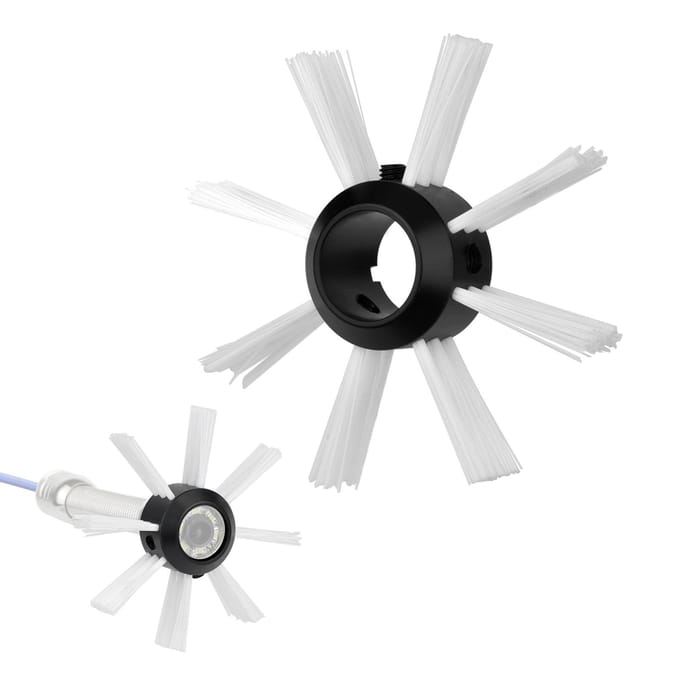 Beschermhoes voor rioolcamerakop Industriële pijpleidingcamerabeschermhoes voor rioolcamera wit