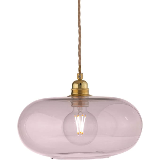 EBB & FLOW hanglamp Horizon, rosé, glas, Ø 29 cm