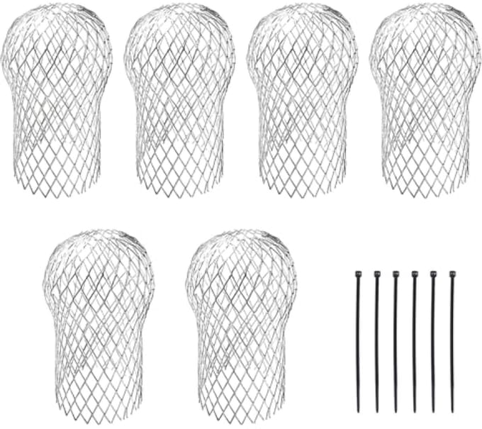 Set van 6 verstelbare dakgootfilters voor bladwerende bescherming