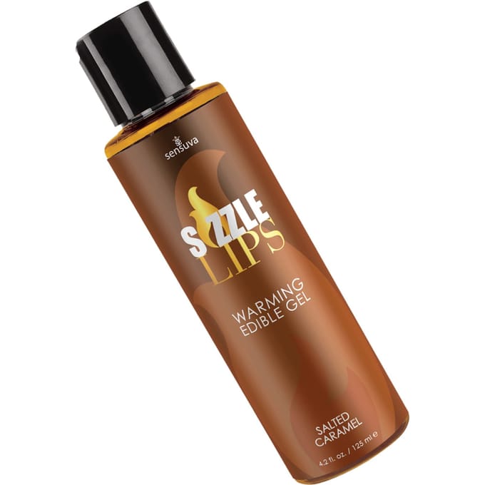 'Sizzle Lips - Warming Edible Gel Salted Caramel', 125 ml