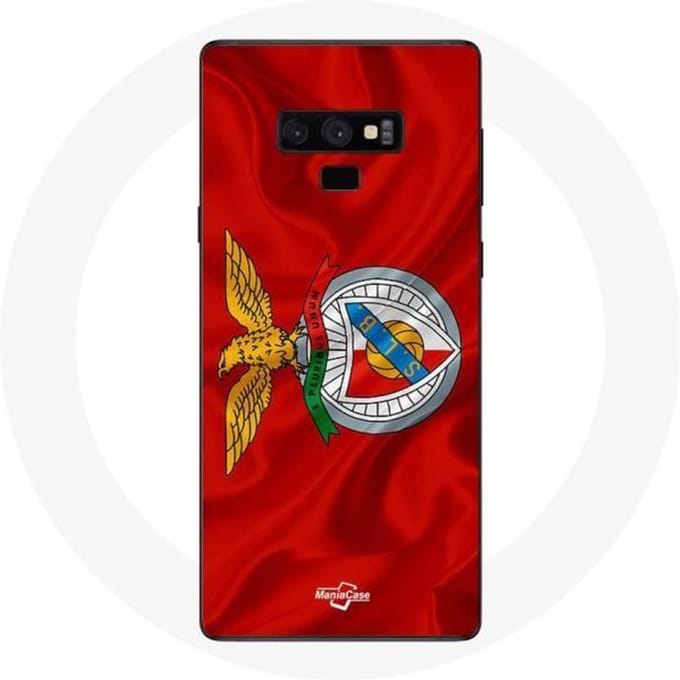Samsung Galaxy Note 9 hoesje slb benfica rode achtergrond