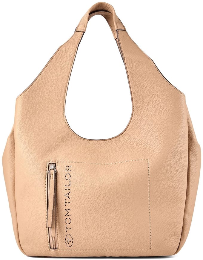 TOM TAILOR shopper Analisa Zip Shopper Camel Lichtbruin