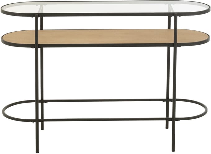 J-Line console - ijzer - naturel/zwart