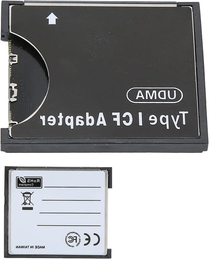CF Adapter - Opslagkaart Adapter - Gegevens Opslaan - Plug and Play - 43x37x3.5 mm - Zwart