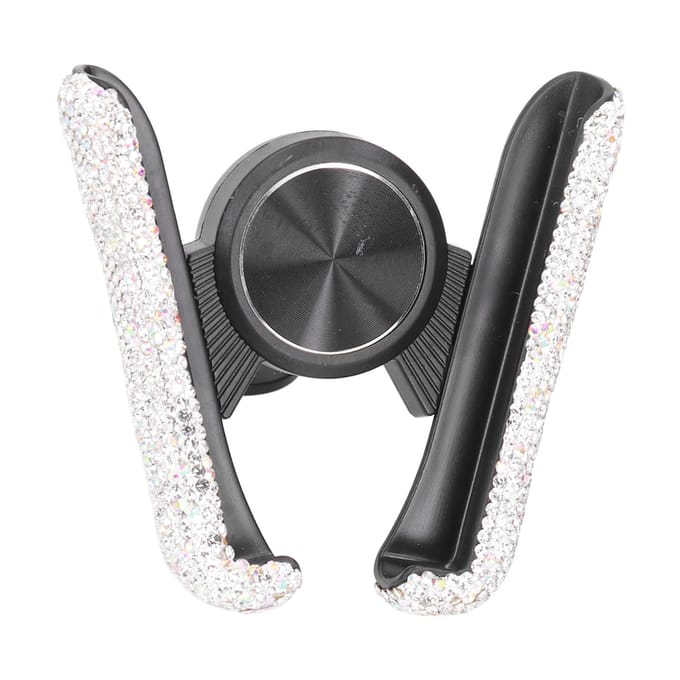 Bling Autotelefoonhouder Voertuig Mobiele Telefoonhouder Cradle Verstelbare Auto Mobiele Telefoonhouder Universeel wit