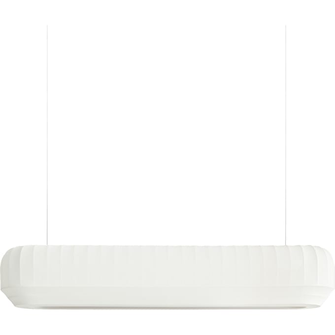 Northern LED hanglamp Tradition lineair, textiel, offwhite