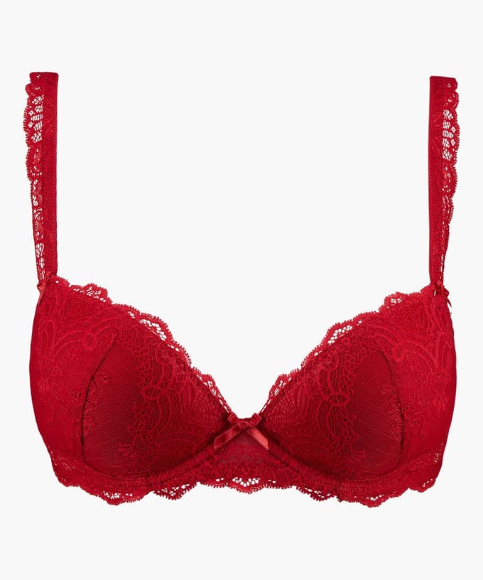 Aubade Danse des Sens Push Up Bh OG08-N Irresistible Red - maat EU 75D / FR 90D