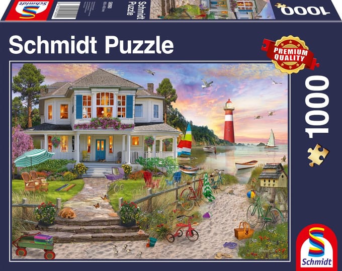 Schmidt - Legpuzzel - Het strandhuis - 1000 stukjes - Volwassenen - vanaf 12 jaar