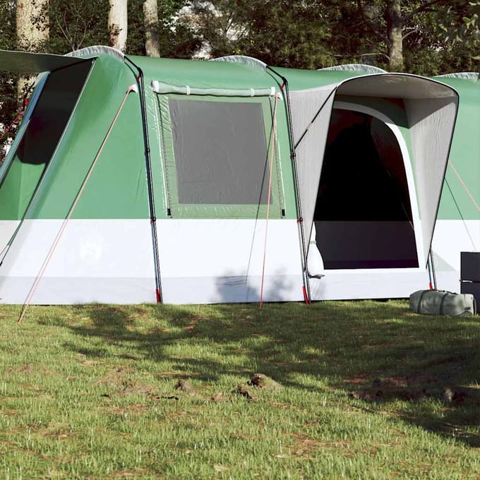 Vidaxl Kampeertent, 4-Persoons, Tunnelmodel, Groen, Waterdicht