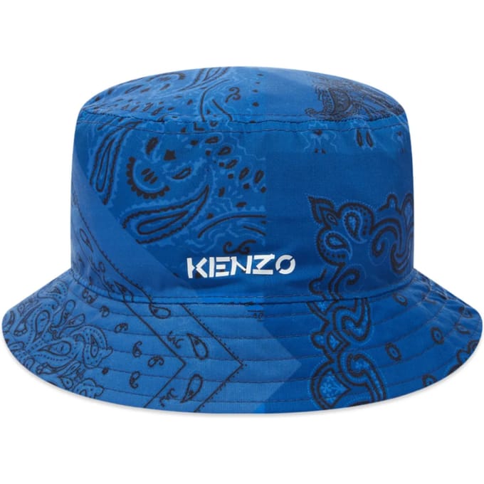 Paisley bandana logo bucket hat