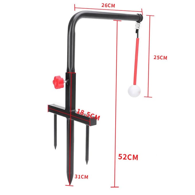 Draagbare Swing Trainer Professionele Swing Trainer Set Bal Training Chippen Slag Oefenhulpmiddel black